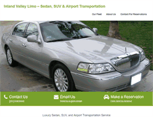 Tablet Screenshot of inlandvalleylimo.com